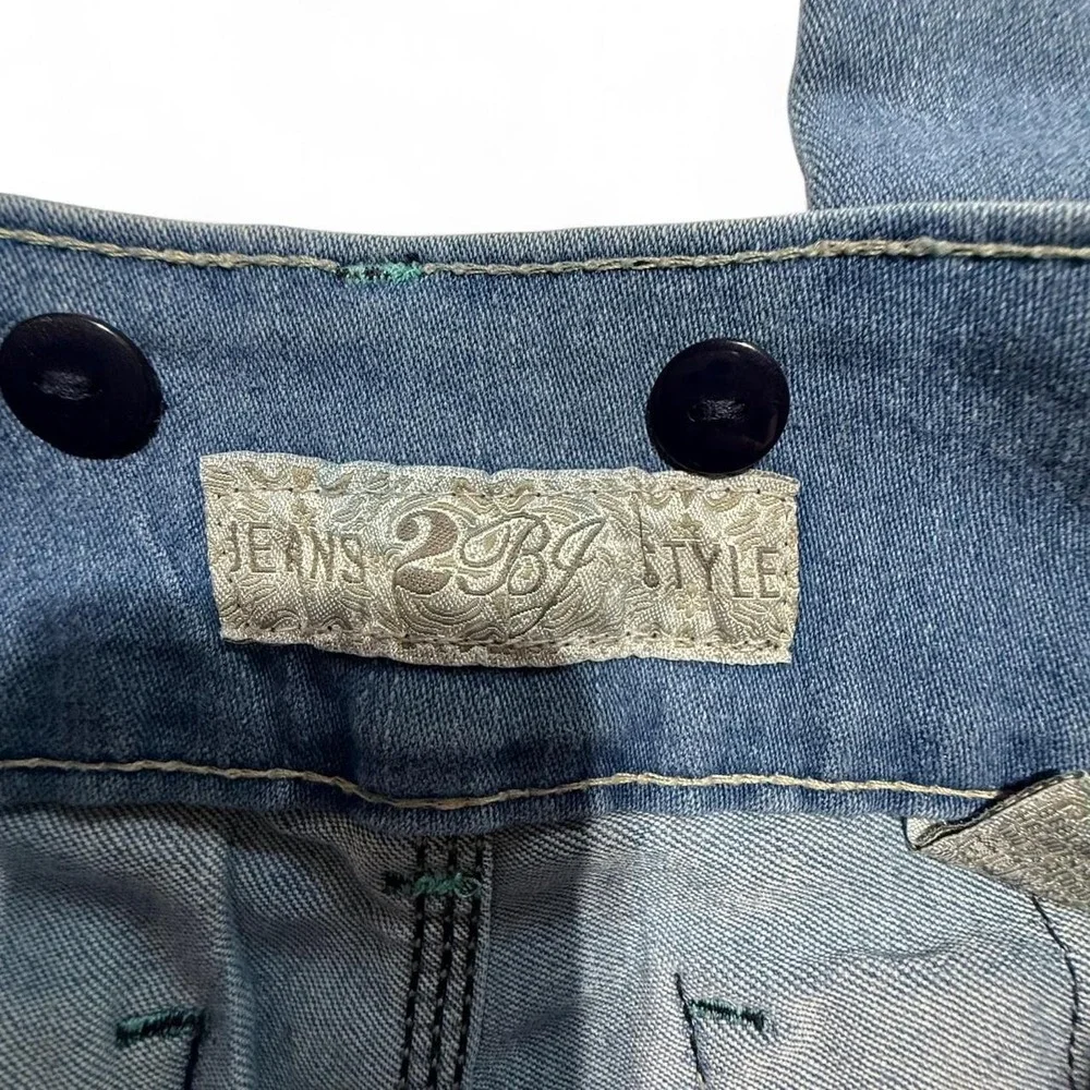 2BJ Jeans Style Girls Size 8 Embellished Butterfly Back Pocket Denim